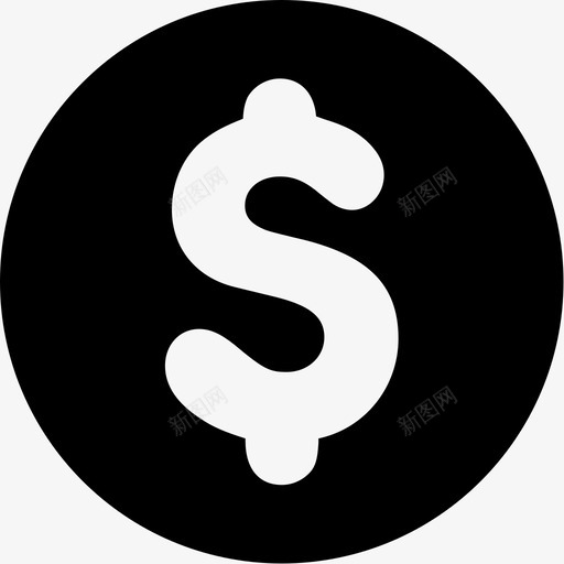 美元银行硬币货币价值图标svg_新图网 https://ixintu.com 价值 硬币 美元 货币 银行
