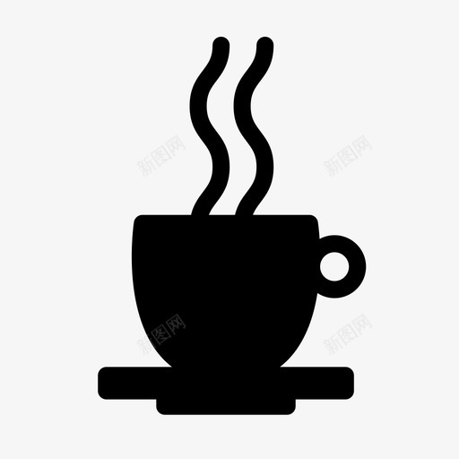 咖啡蒸汽马克杯图标svg_新图网 https://ixintu.com 咖啡 咖啡杯 热咖啡 自助餐厅 蒸汽 饮料 马克杯