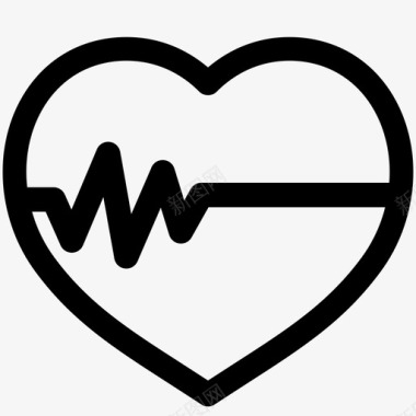 心跳脉搏监护仪图标图标