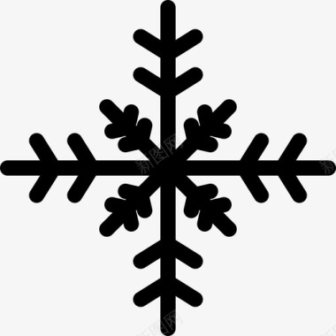 雪花圣诞节寒冷图标图标