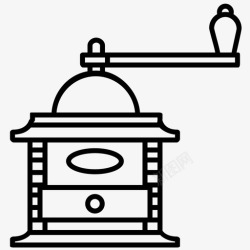 磨粉机咖啡研磨机磨粉机咖啡机图标高清图片
