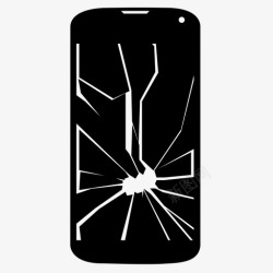 坏了的玻璃图片手机坏了安卓碎了图标高清图片