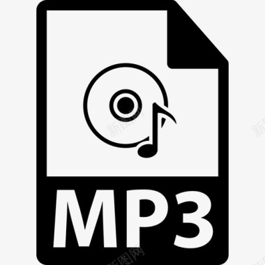 MP3文件格式变体界面文件格式图标图标