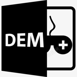 DEM格式的DEMDEM文件格式Dem文件格式符号界面文件格式样式图标高清图片