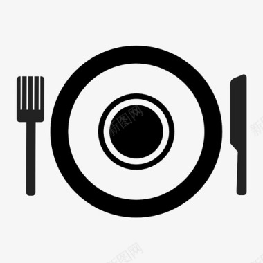 餐具餐盘餐食图标图标
