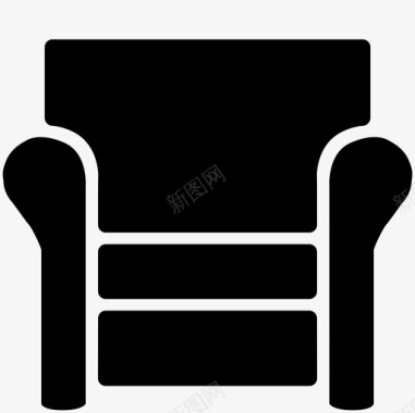 椅子扶手椅家具家客厅图标图标
