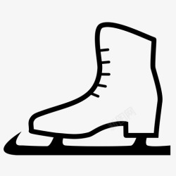 冬奥标志冰墩墩溜冰花样滑冰运动图标高清图片