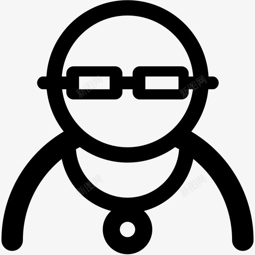 医生眼镜工作图标svg_新图网 https://ixintu.com 人 医生 工作 护士 眼镜 职业