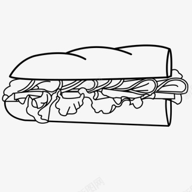 三明治次级三明治肉图标图标
