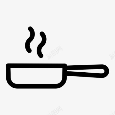 烹饪锅厨师热的图标图标