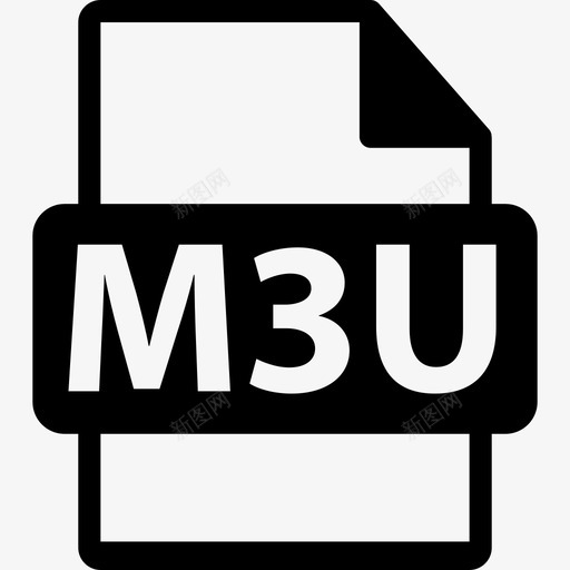 M3U文件格式变量接口文件格式文本图标svg_新图网 https://ixintu.com M3U文件格式变量 接口 文件格式文本