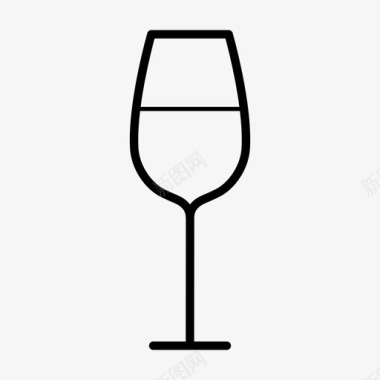 酒酒吧饮料食物玻璃杯图标图标