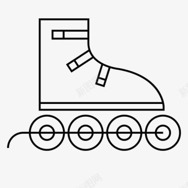 溜冰鞋鞋轮子图标图标