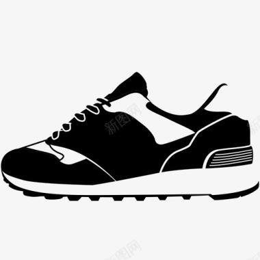 运动鞋鞋类跑步图标图标