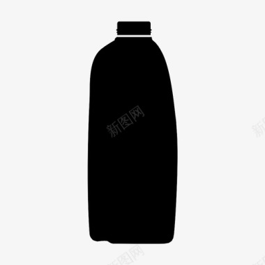 牛奶瓶子瓶盖图标图标