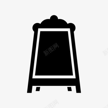 黑板咖啡馆法语菜单餐厅图标图标