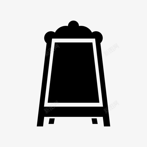 黑板咖啡馆法语菜单餐厅图标svg_新图网 https://ixintu.com 人行道 咖啡馆 法语 菜单 餐厅 黑板