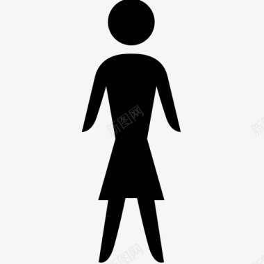 女人浴室人图标图标