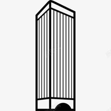 毕加索大厦建筑地标图标图标