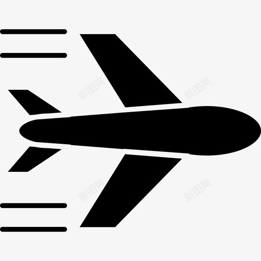 飞机飞行运输几个图标svg_新图网 https://ixintu.com 几个 运输 飞机飞行