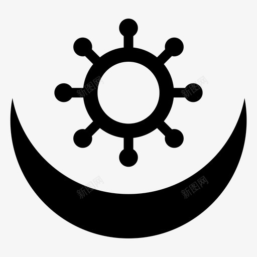 喜爱抽象阿迪克拉图标svg_新图网 https://ixintu.com 传统 加纳 喜爱 抽象 月亮 设计 象征 阿迪克拉 阿迪克拉符号和图标