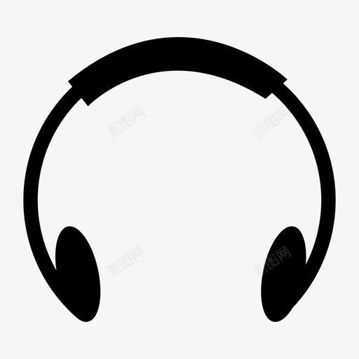 耳机立体声扬声器图标svg_新图网 https://ixintu.com 声音 娱乐 扬声器 收听 立体声 耳机 设备 附件 音乐 音频
