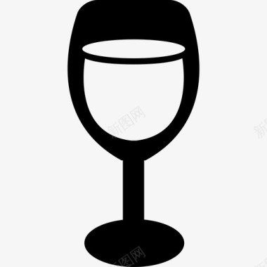 带饮料食物的酒杯意大利图标图标