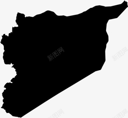 叙利亚国家地理位置图标图标