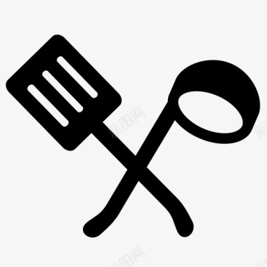 采购产品厨房用具厨房用具工具用品抹刀图标图标