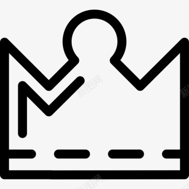 皇室男性皇冠形状皇冠图标图标