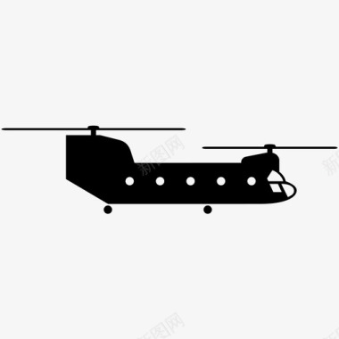 直升机战斗飞行图标图标