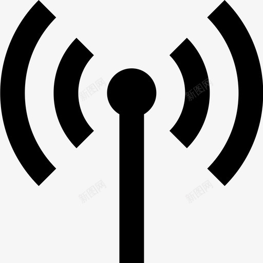 天线覆盖网络图标svg_新图网 https://ixintu.com rss wifi 信号 天线 技术 无线 网络 覆盖