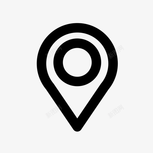 地图标记gps定位销位置svg_新图网 https://ixintu.com gps 地图标记 地点 定位销位置