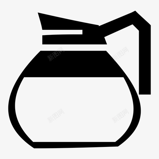 咖啡壶咖啡因咖啡机图标svg_新图网 https://ixintu.com 咖啡因 咖啡壶 咖啡机 容器 水罐 盘子 能量 饮料