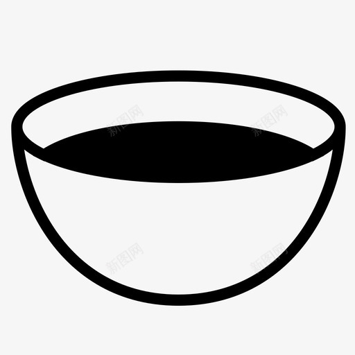 碗食物厨房图标svg_新图网 https://ixintu.com 厨房 汤厨房 汤碗 碗 食物 饭