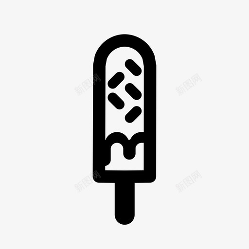 冰淇淋冰激凌甜品图标svg_新图网 https://ixintu.com 冰淇淋 冰激凌 冰激凌棒 巧克力 款待 洒 甜品 甜点 糖 食物