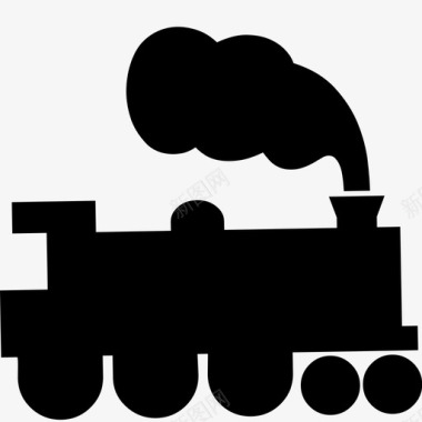 火车蒸汽火车车厢图标图标