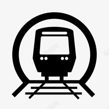 地铁公共交通铁路图标图标
