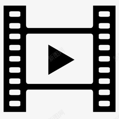 视频电影电影帧图标图标