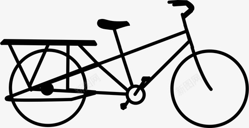 载货自行车送货运输图标图标