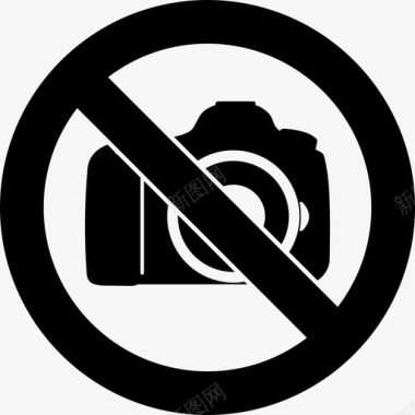 禁止摄影数码相机画廊图标图标
