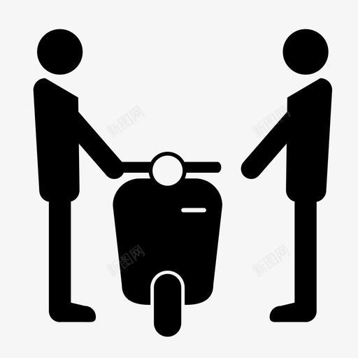 踏板车参观旅行图标svg_新图网 https://ixintu.com 人 参观 摩托车租赁 旅行 踏板车 道路 销售 骑行