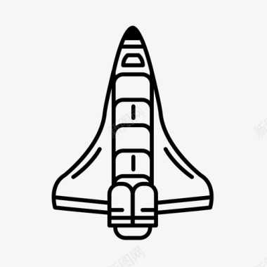 航天飞机火箭太空旅行图标图标