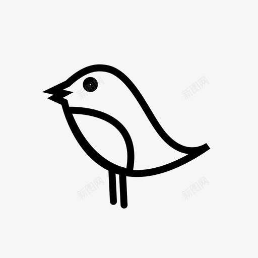 鸟动物生物图标svg_新图网 https://ixintu.com 动物 可爱 生物 鸟