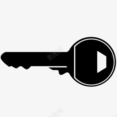 钥匙门锁秘密安全图标图标