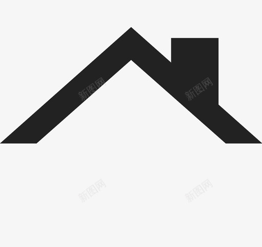 屋顶家房子图标svg_新图网 https://ixintu.com 家 屋顶 庇护所 房子