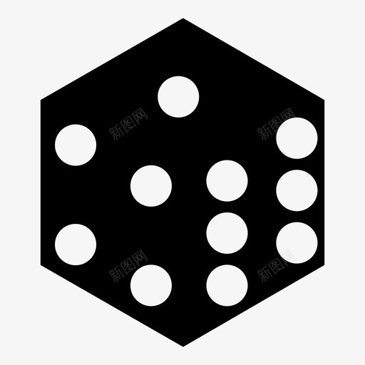 骰子随机玩图标svg_新图网 https://ixintu.com 掷骰子 数字 机会 游戏 玩 运气 随机 骰子