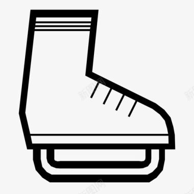 曲棍球溜冰鞋运动速度图标图标