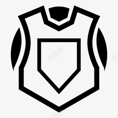 胸甲盔甲骑士图标图标