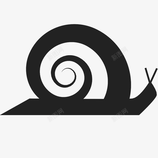 蜗牛动物壳图标svg_新图网 https://ixintu.com 动物 壳 慢 粘液 蜗牛